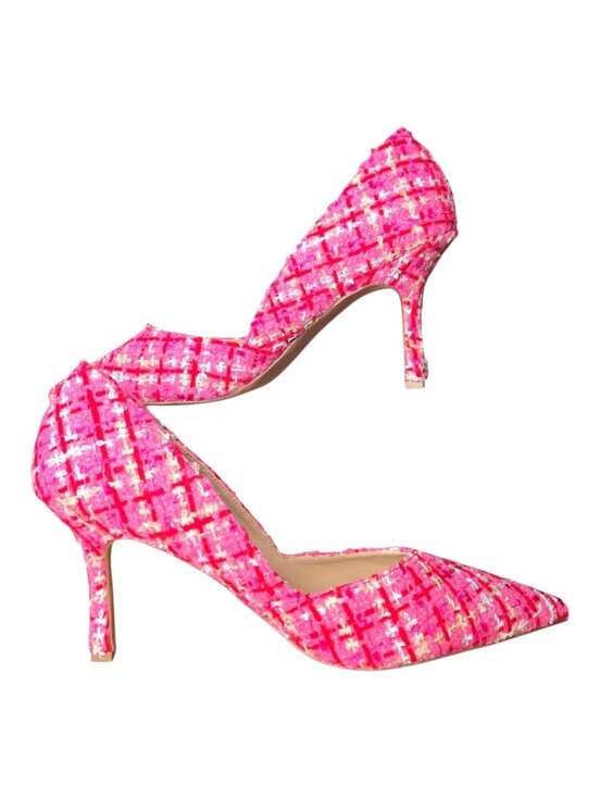 Ann Taylor Shoes - Ann Taylor Womens Pink Charm Tweed Point Toe Azra Pumps Heels Size 9